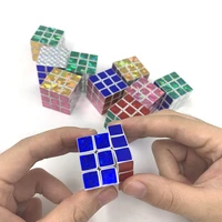 10pcs children smooth colorful 3x3x3 cube 3cm entry level intelligence cube decompression gift toys