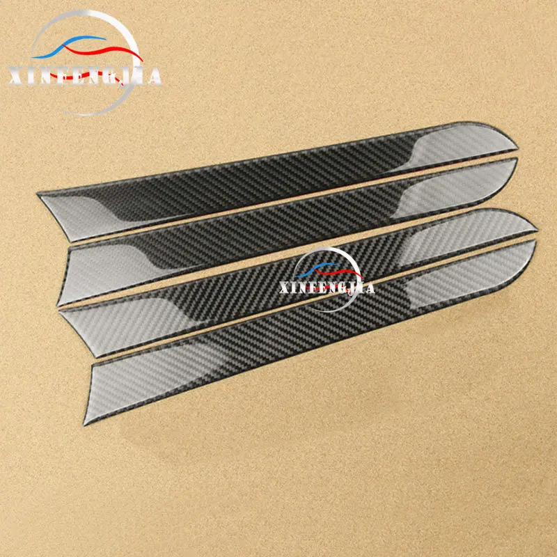 

For Audi A4 A5 Q5 B8 09-16 4x Carbon Fiber Inner Door Moulding Stripe Trim Cover