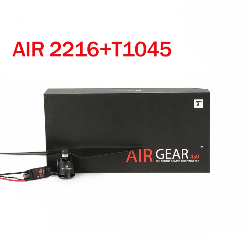 T MOTOR AIR GEAR 450 COMBO 4 шт. 2216 KV880 двигатель + 2 PairsT1045 для начинающих RC Edu беспилотного