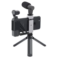 foldable phone holder adapter clip selfie mount metal tripod with strap for dji osmo pocket 2 handheld gimbal camera accessories