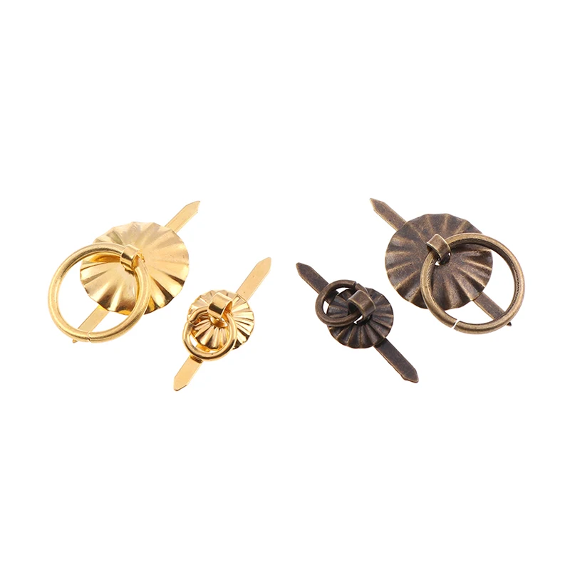 

20PCS 12/19mm Vintage Bronze Cabinet Knobs Handles Furniture Sun Pin Knobs Kitchen Drawer Cupboard Ring Pull Handles Fittings