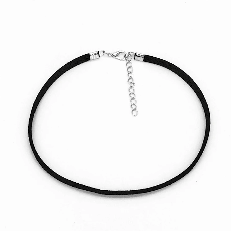 100 шт. Горячее предложение Кручёные ожерелья BIJOUX простой черный бархатной лентой