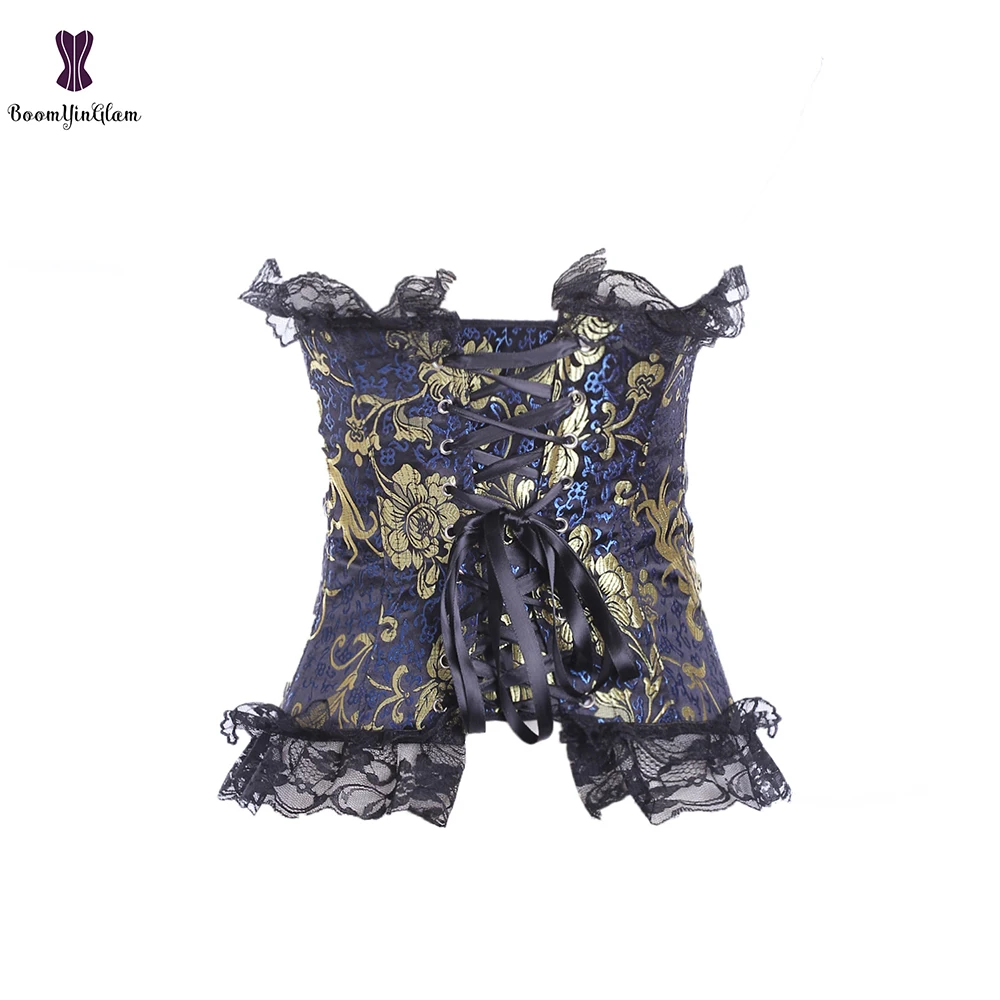 Винтажный Женский корсет из парчи корсеты для похудения Корректирующее белье