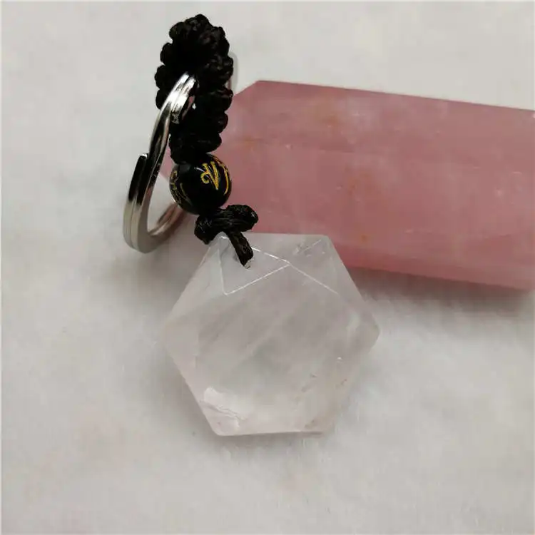 Прямая поставка природный камень кристалл кварц Шесть звезд счастливый амулет