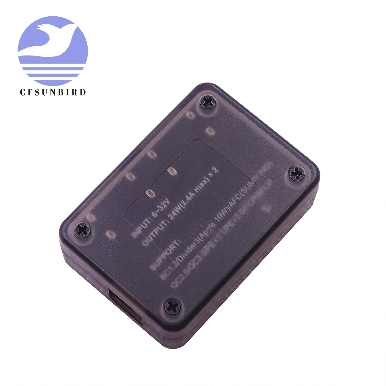 With Case Двойной 2 для быстрой зарядки с usb-портом, Зарядное устройство понижающий модуль Вход 6 V-30 V один Порты и разъёмы 24 Вт Поддержка QC2.0 QC3.0 QC 2,0 3,0 автомобиля доска для транспортных средств - Цвет: With Case