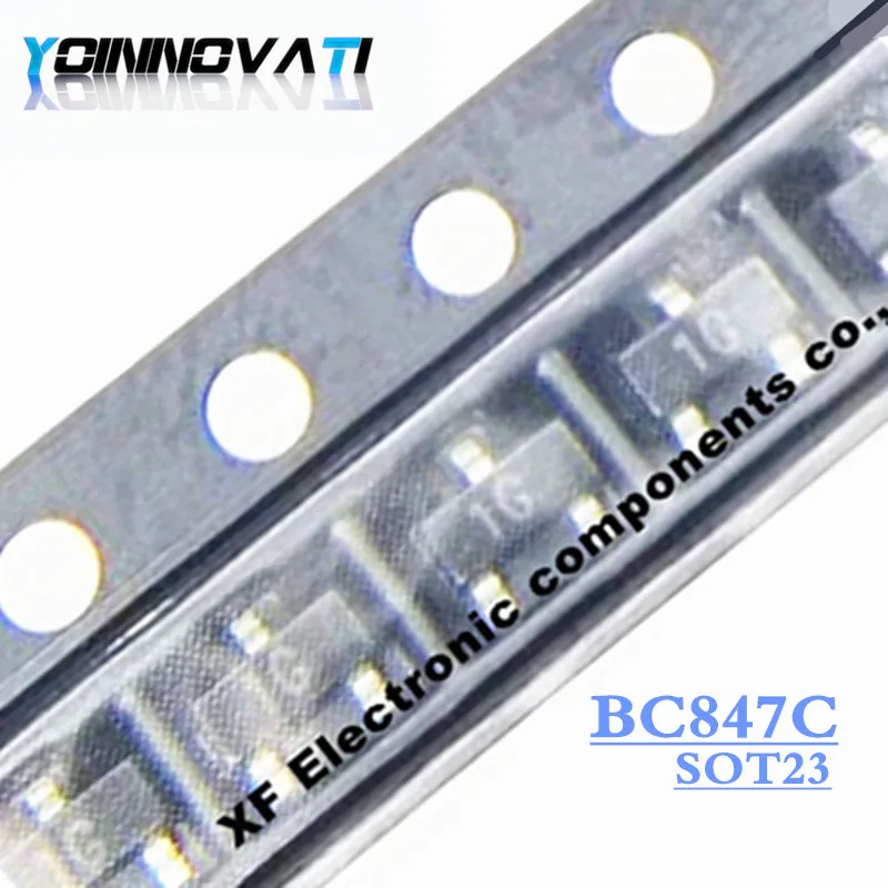 100PCS BC847C BC847 SOT23 SOT SMD 23 3 3B новый оригинальный транзистор|Интегральные схемы| |