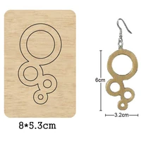 four circle bubble water drop dangler earrings 2020 cutting mold wood dies blade rule cutter for diy leather cloth paper crafts