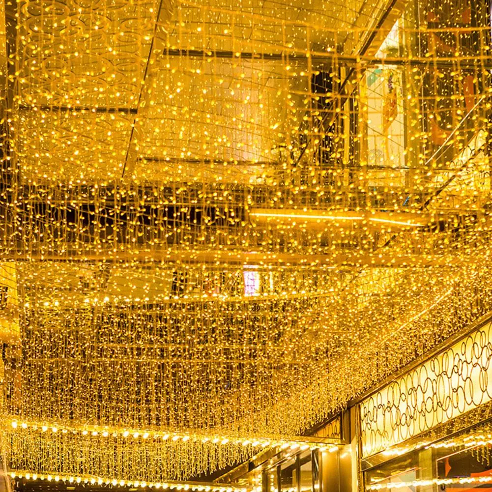 4/5 м занавес Сосулька Светодиодный струнный светильник свисает 0 4 8