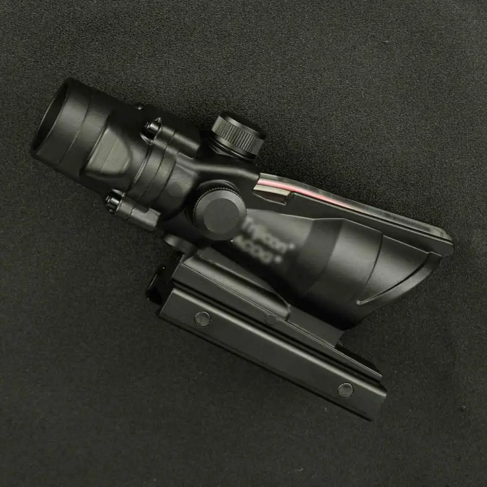 Тактический ACOG 1X32 Красный точка зрения настоящая красная зеленая ткань оптический прицел Прицелы для охотничьих ружей с 20 мм рельс для страйкбола пистолет