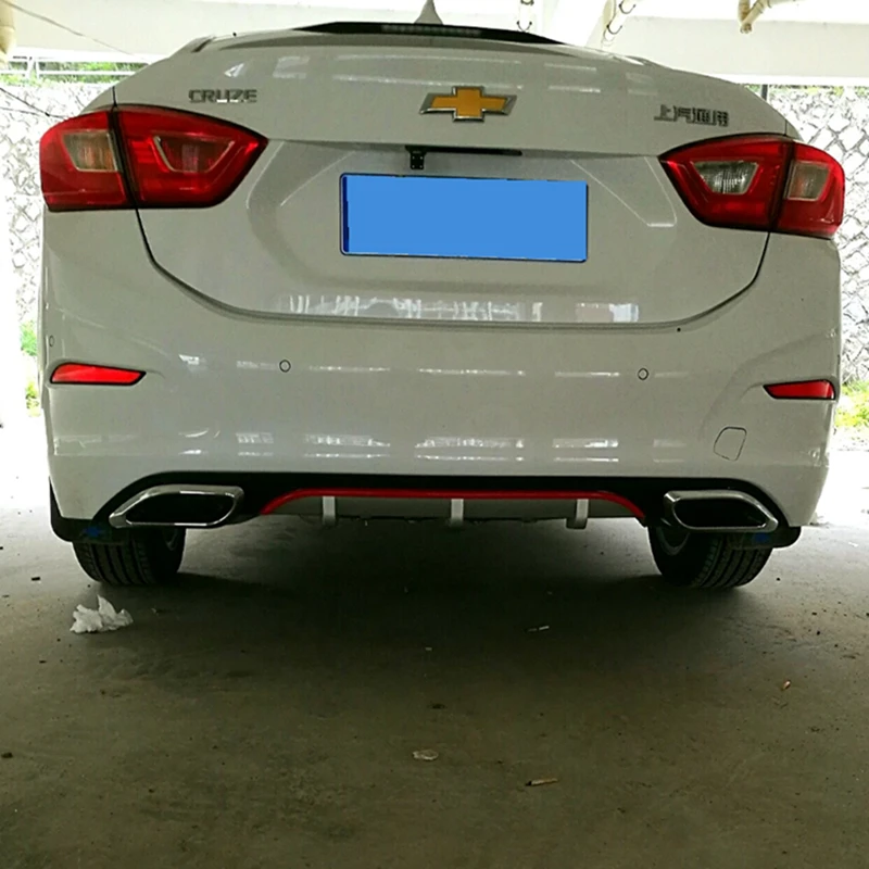 Диффузор заднего бампера, защитные бамперы для Chevrolet Cruze, АБС-пластик, автомобильный бампер, защита, защита, накладка на бампер