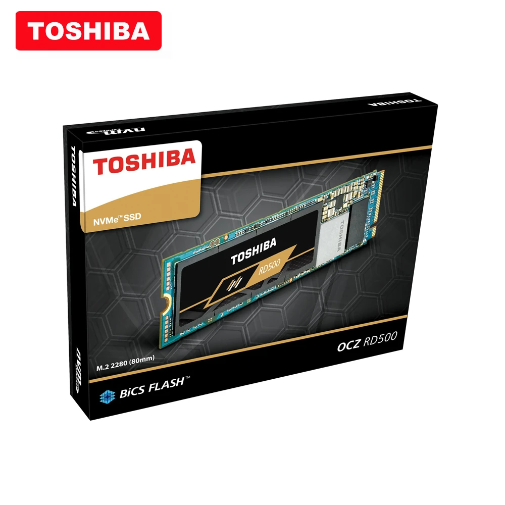 100% оригинальный Toshiba 3D NAND RC500 SSD 500GB 1 ТБ M2 2280 NvMe pcie gen3x4 портативный компьютер