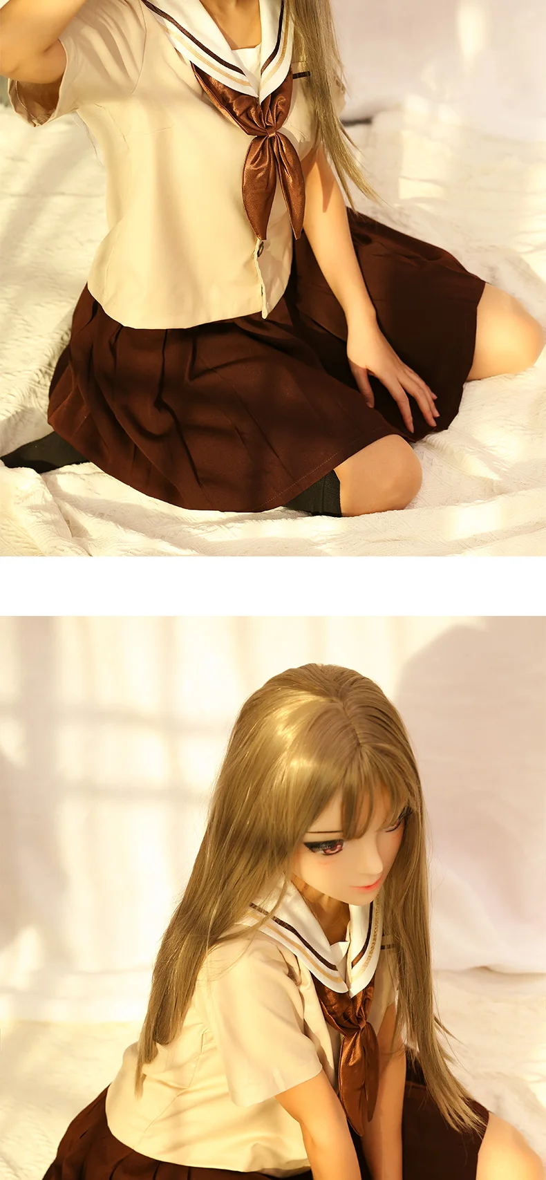 XUN) ручная работа, силиконовая полусексуальная женская маска Kigurumi Аниме косплей, кукла Трансвестит, маска
