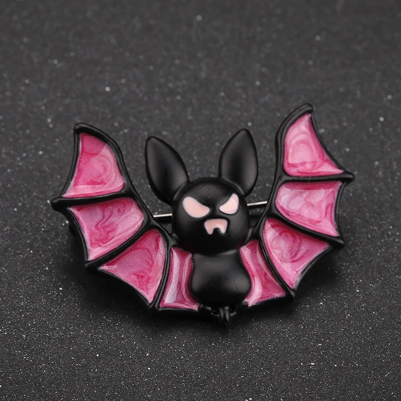 ALLYES эмалированная металлическая розовая брошь летучая мышь для девочек