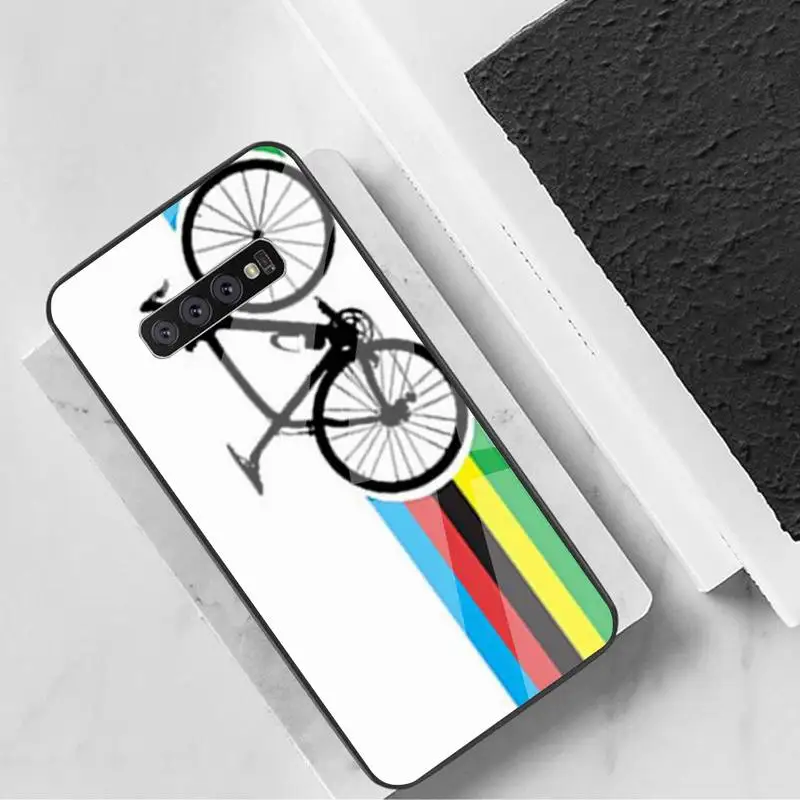 

BIKE CYCLING Art Phone Cases Tempered Glass For Samsung S6 7 8 9 10 20 Plus Ultra Note8 9 10 10pro