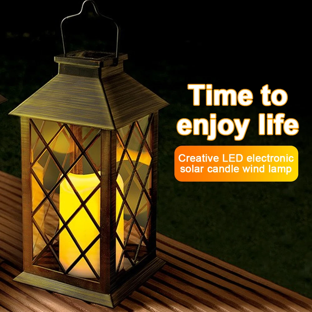 

Solar Lantern Light Retro Candle Light String Light Outdoor Waterproof Hanging Lantern Solar Powered Led Night Lights