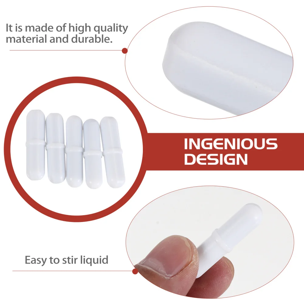 

5pcs Stirring Bar Corrosion Resistant Mixer Rod Magnetic Laboratory Stirrer