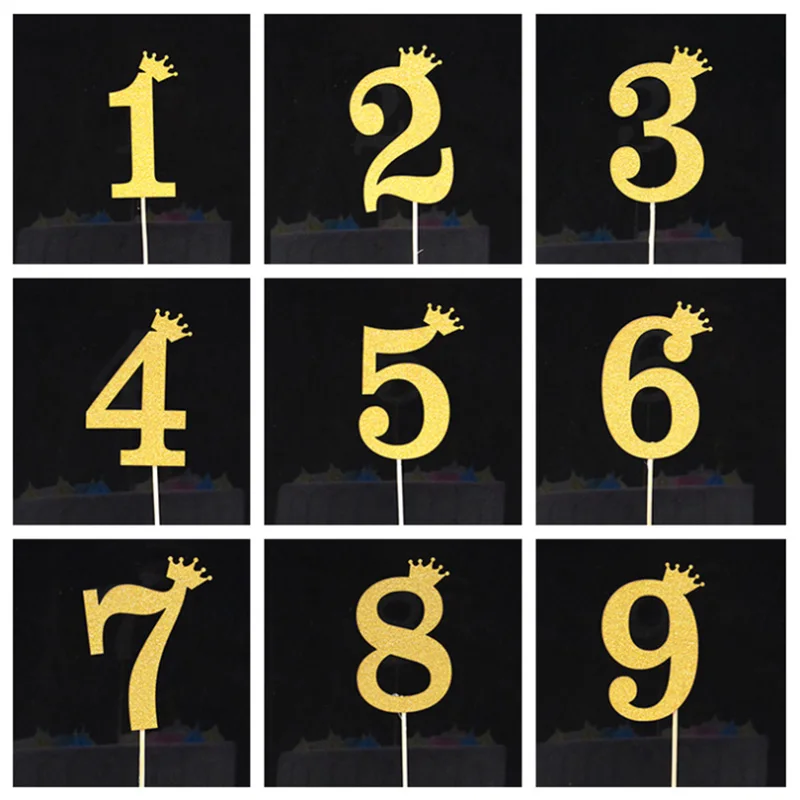 2 шт. воздушный шар в форме цифры торт Топпер детский день рождения украшения для