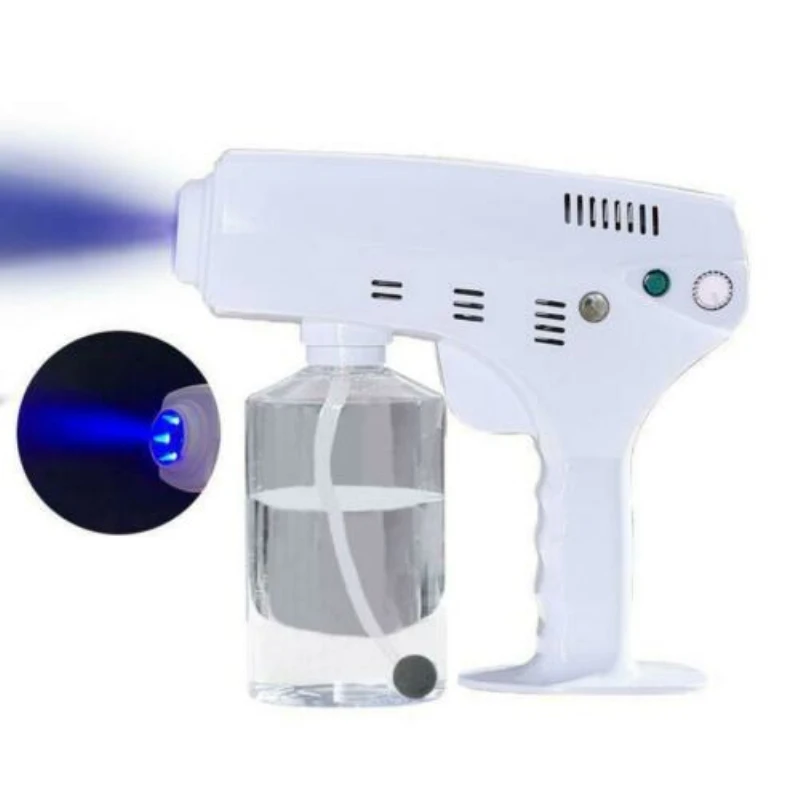 High Quality Blue Light Nano Steam Atomizing Fogger Disinfection Sprayer With Battery Atomizing Fogger Machine Steam Spray Guns