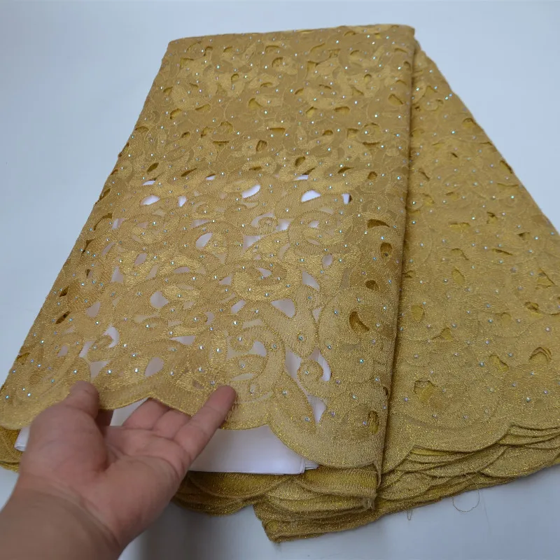 

Pure Cotton Guipure Lace High Quality Nigeria African Lace Fabric Swiss Voile Lace In Switzerland Dubai Style For Party Material