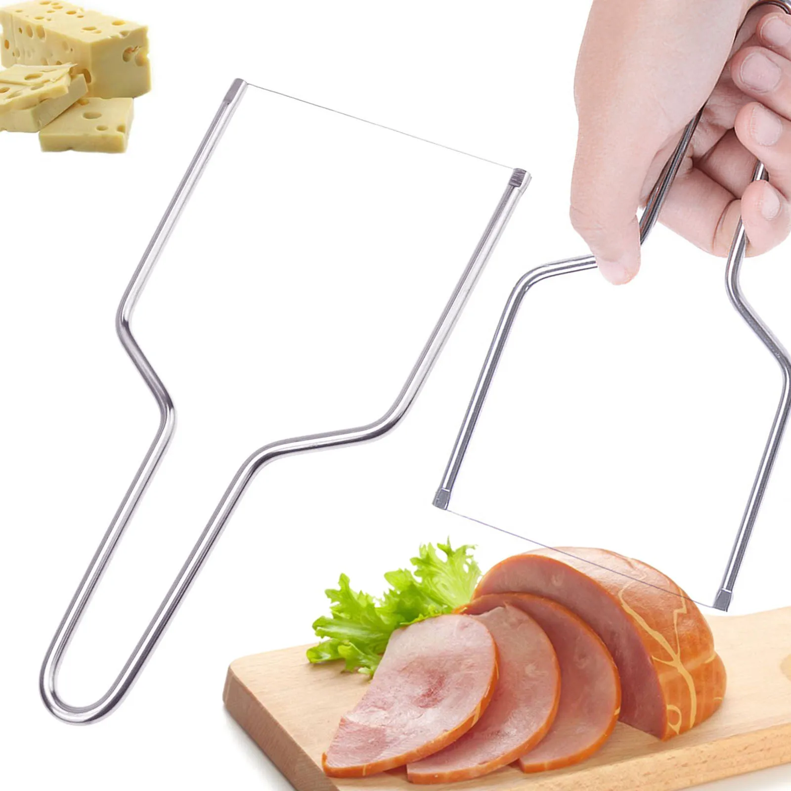

Cheese Slicer Stainless Steel Eco-friendly Butter Cutting Board Butter Cutter Knife Board Kitchen Tools Cheese Board Butter