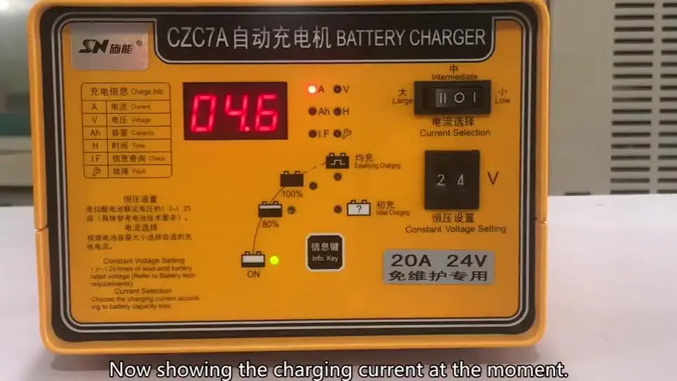 Shineng CZC7A 24 вольт 50 Ампер автомобильное зарядное устройство для перезаряжаемых