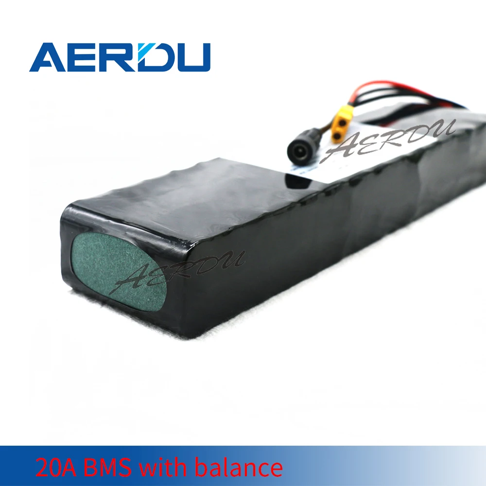 Литиевый аккумулятор AERDU 36V 10S3P 7.5Ah-10.5Ah 600 Вт 18650 с 20A BMS для скутера электрического