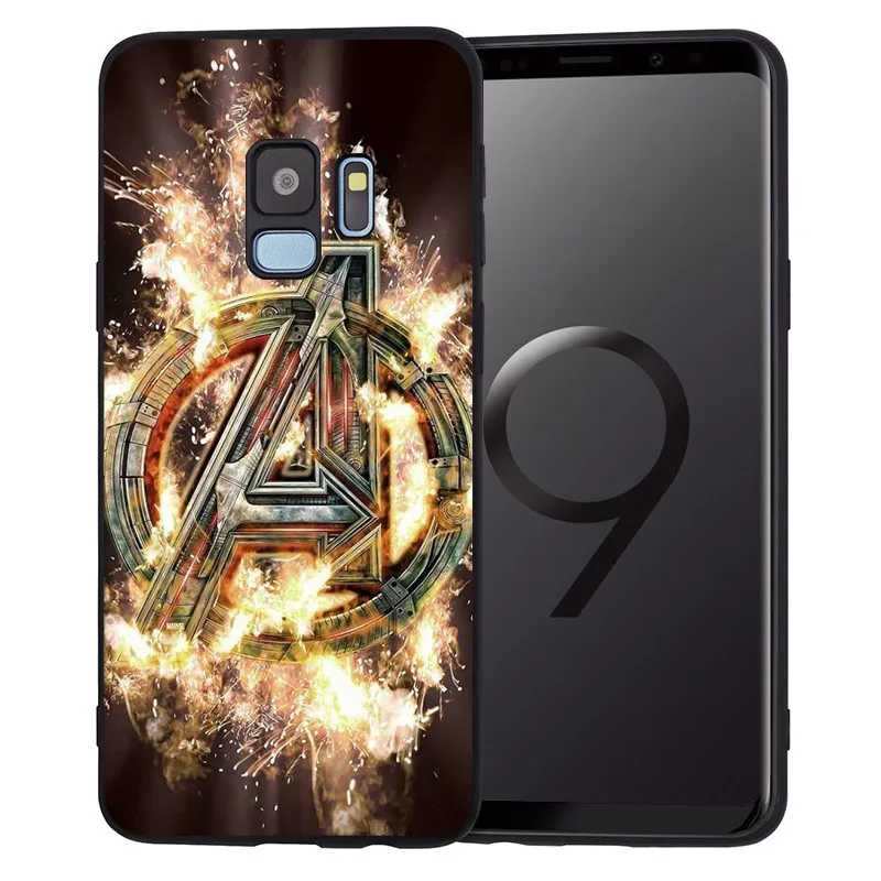 С принтами "Marvel", "Мстители", для Samsung Galaxy S6 S7 край S8 S9 S10 Plus Note 8, 9, 10, A30 A40 A50 A60 A70 M10 M20 чехол для телефона etui