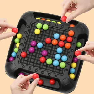 Matching Beads Board Game Educational Montessori Toy Desktop Toy Parent
Child Interaction Rainbow Chess Kids Toys Chritsmas Gift