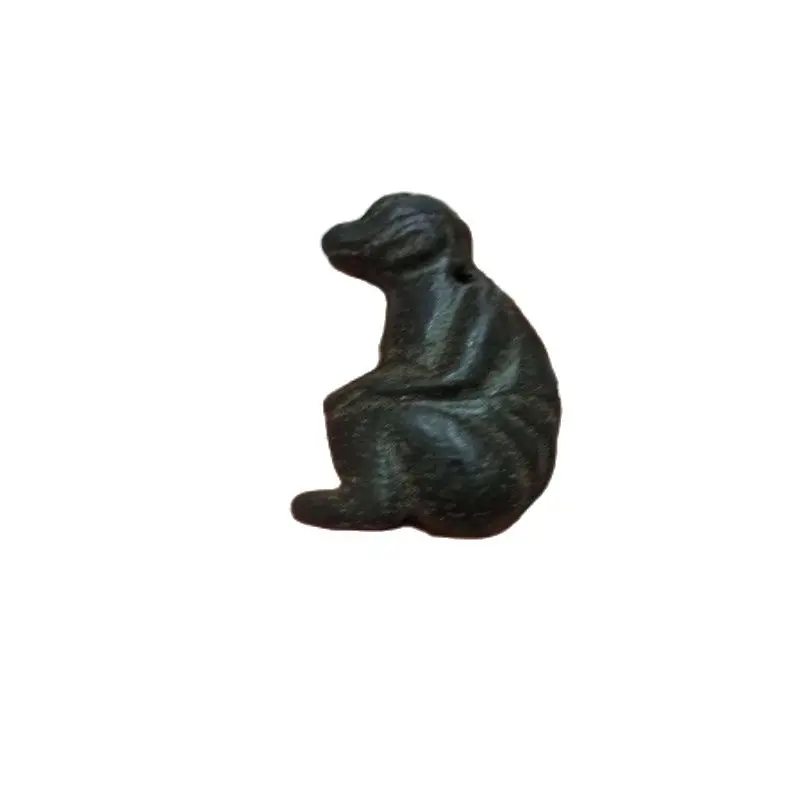 

Hongshan Culture jade collection high density iron meteorite jade sitting monkey