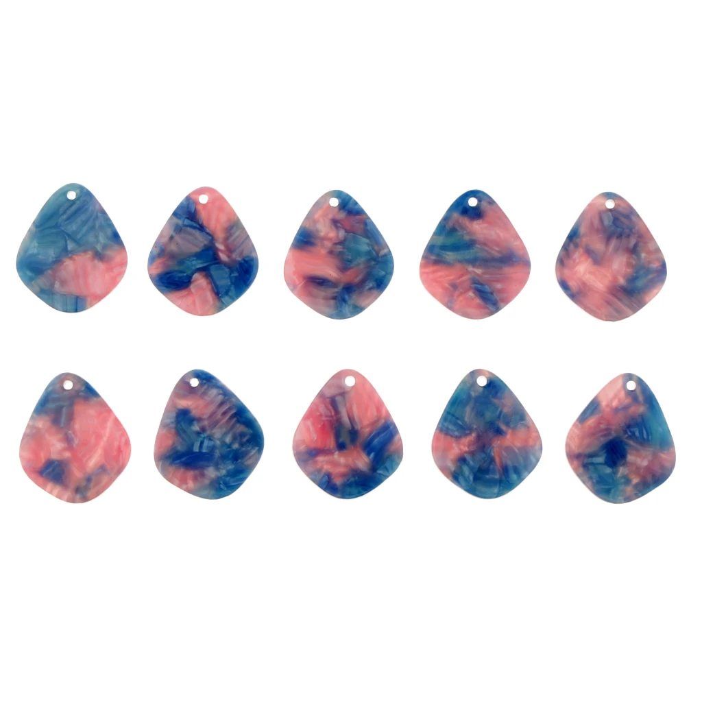 

10 Pieces Acetate Acrylic Charms Pendant for DIY Dangle Earrings Necklace Jewelry Accessories
