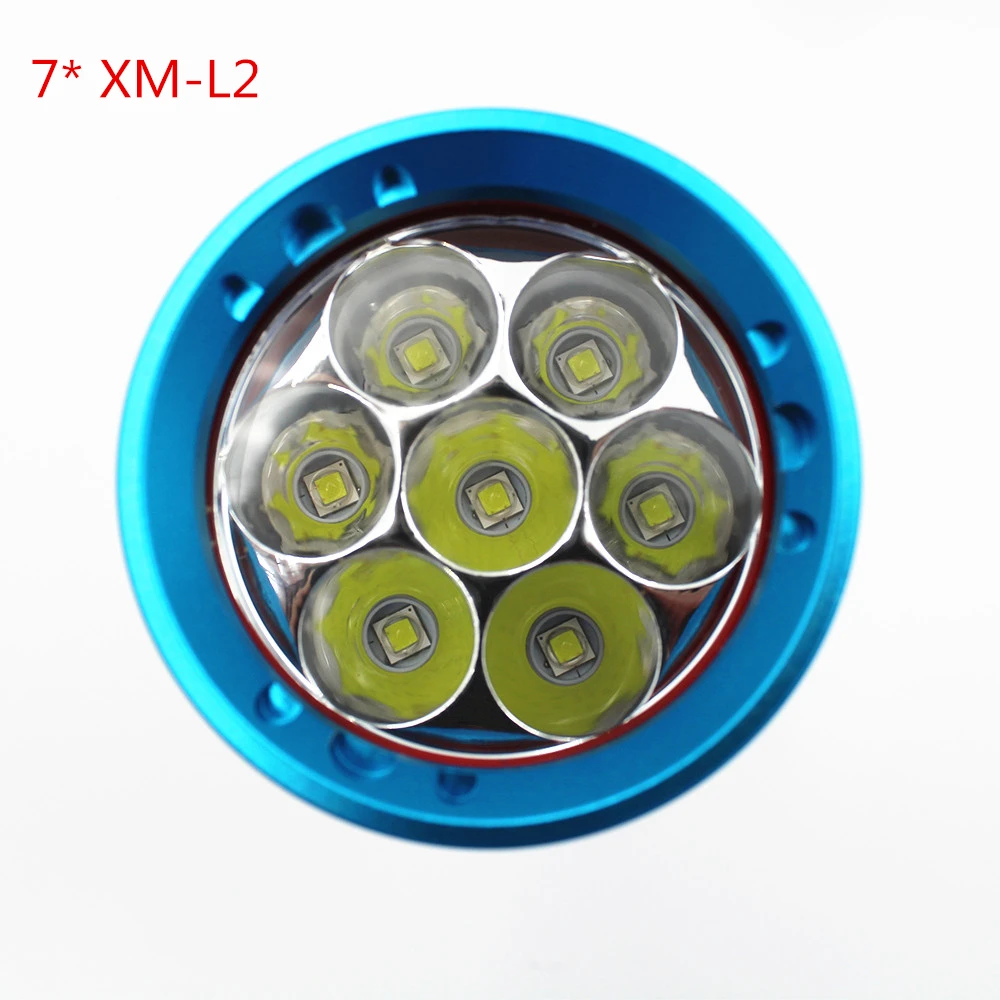 Водонепроницаемый светодиодный фонарик Дайвинг 7 x XML T6 XM L2 8400LM 3 режима 70 Вт