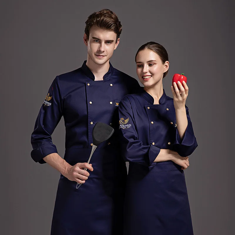 

Cake Pastry Bakery Bakery Work Clothes Long Sleeve Star Hotel Chief Chef Uniform Autumn And Winter Clothes