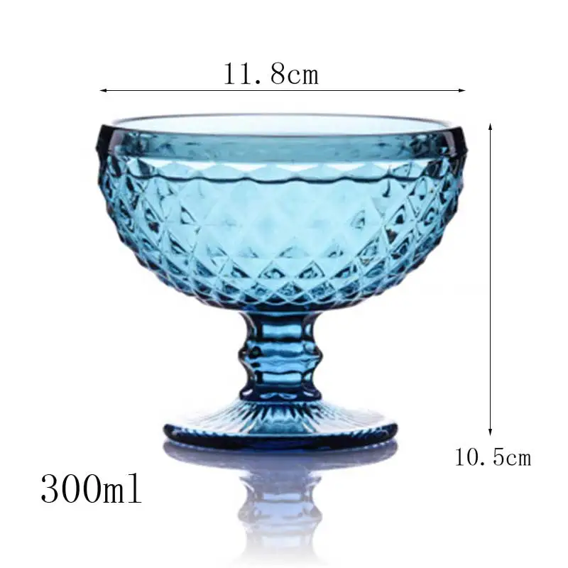 Винтажный бокал для тиснения мороженого 300 мл чашка смузи сок питьевое