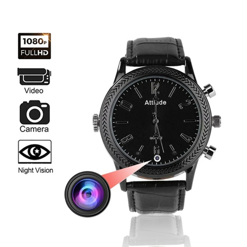 

Full HD 1080P Video Recorder Mini Camera Watch with Cameras IR Night Vision Motion Detection Wireless Micro Camcorder Action Cam