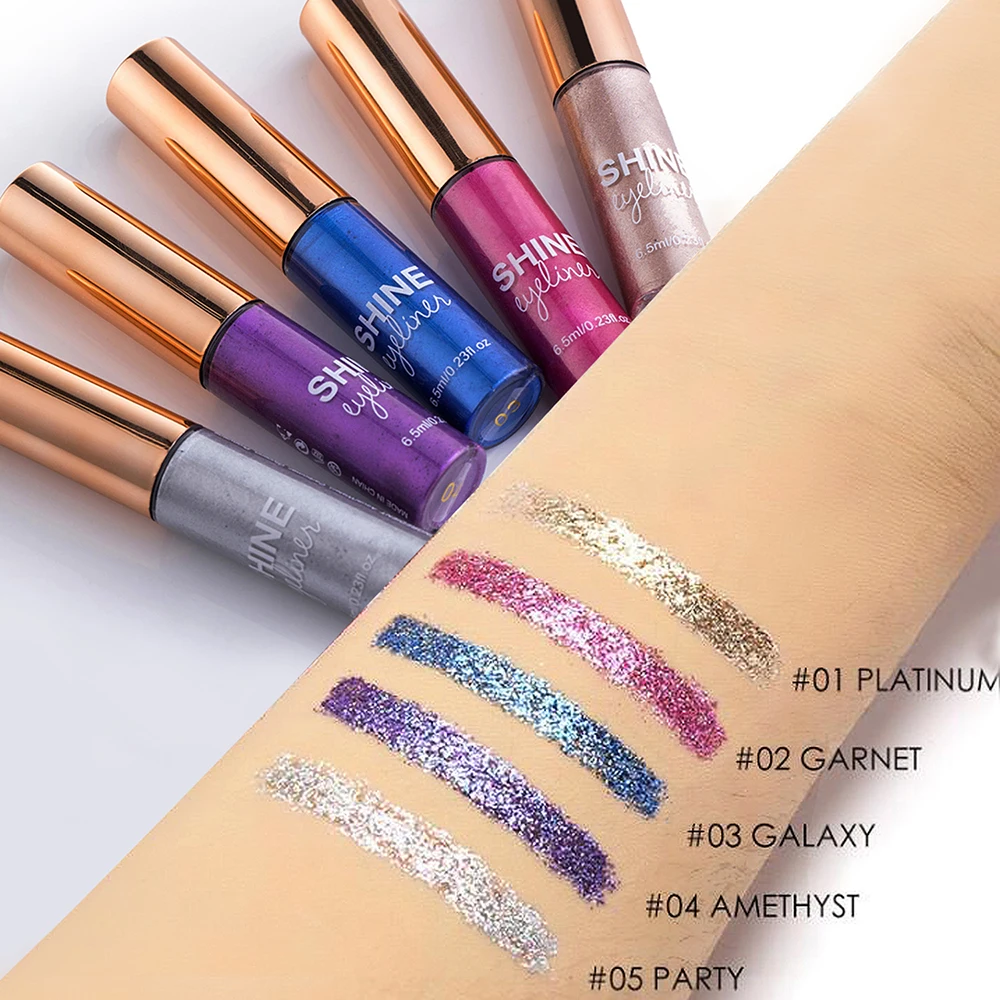 PERALICE Sparking перламутровая подводка для глаз, жидкая, Enbellish Eyes, водостойкая, против пятен, не легко обесцвечивается, модный блеск