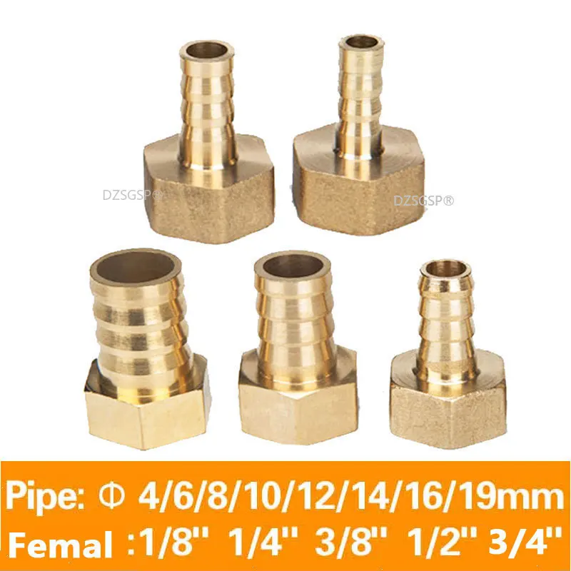 Латунный фитинг для шлангов 4 мм 6 8 10 19 хвостовый стержень 1/8 &quot1/4" 1/2 &quot3/8" BSP