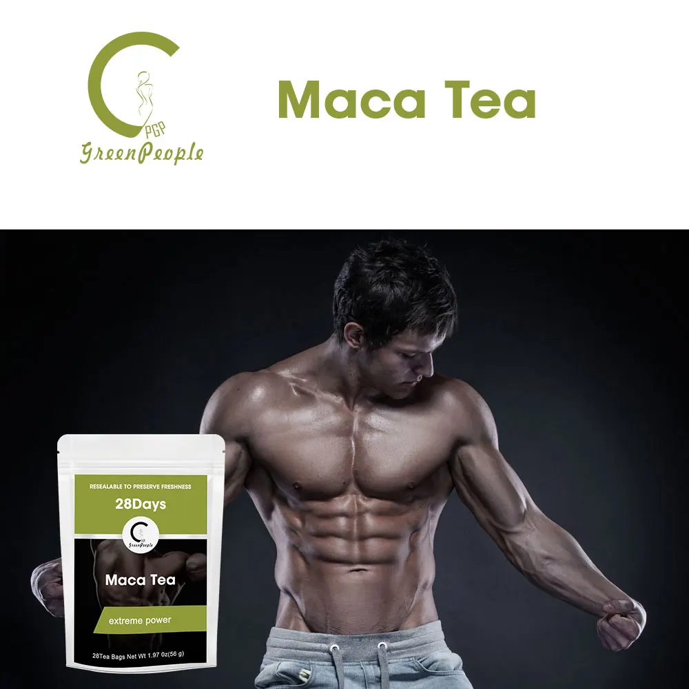 GPGP GreenPeople травяной чай Maca 7/14/28 дней чайные пакетики для мужчин и женщин улучшает