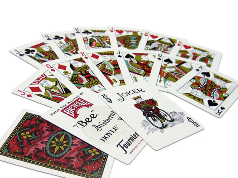 

Bicycle Red Dragon Back Playing Cards Deck Poker Magic Card Games Magic Tricks Props for Professional Magician