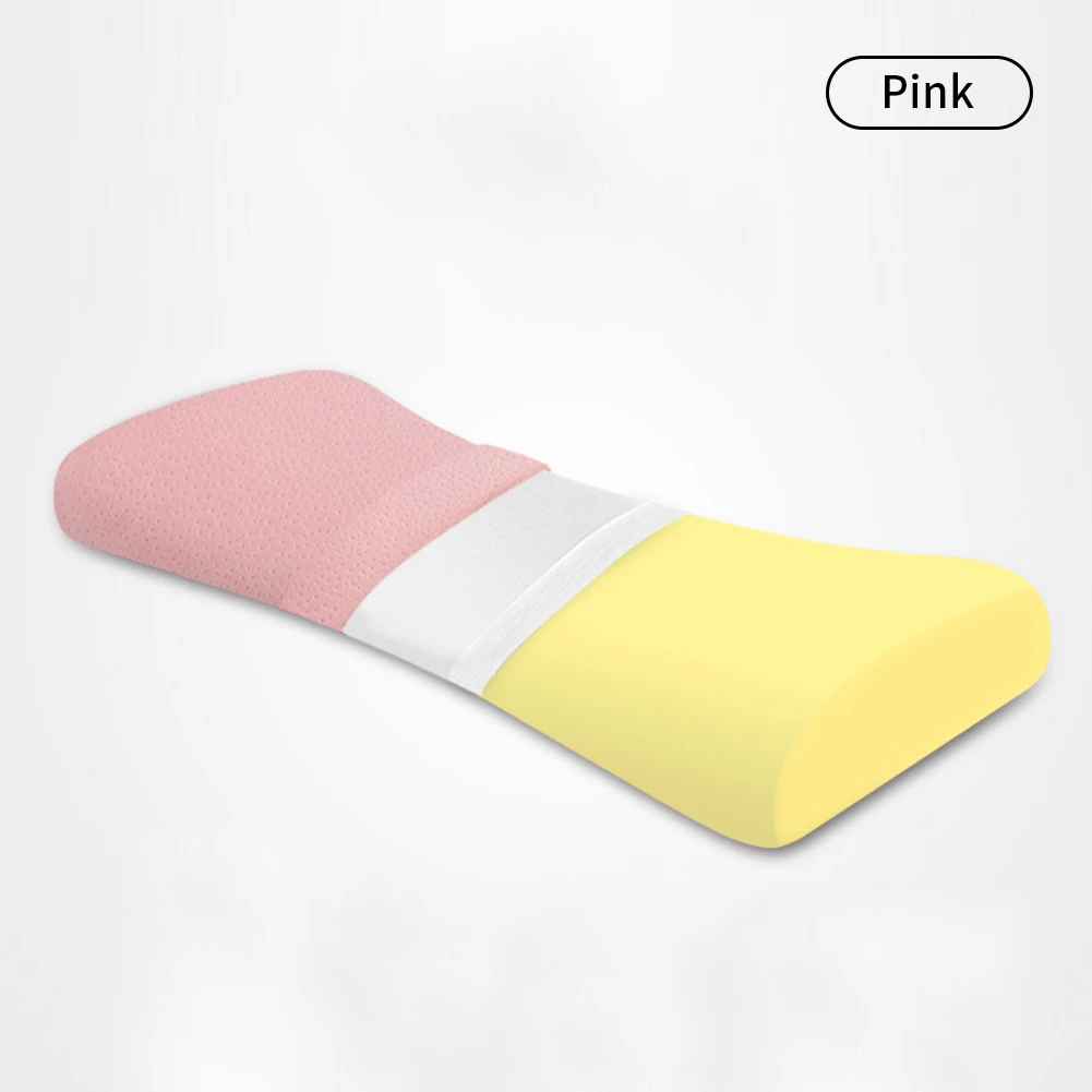 Pink Всплеск памяти подушка для сна хлопок поясная подушка для спины боли в спине ортопедическая поясничная Подушка для беременных женщин - Цвет: Pink