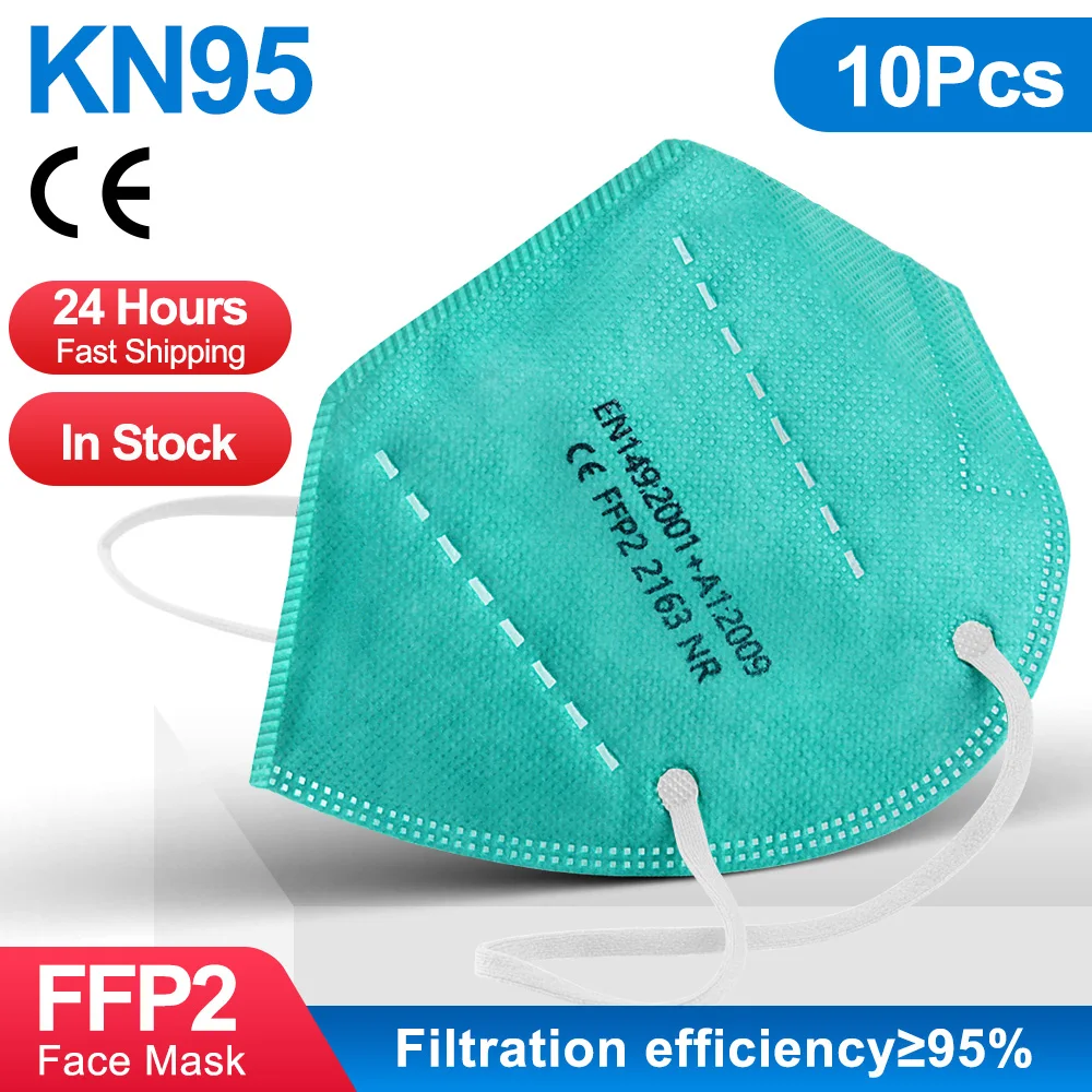 Многоразовая FFP2 маска KN95 фильтрующий респиратор FFP2Mask CE сертифицированная
