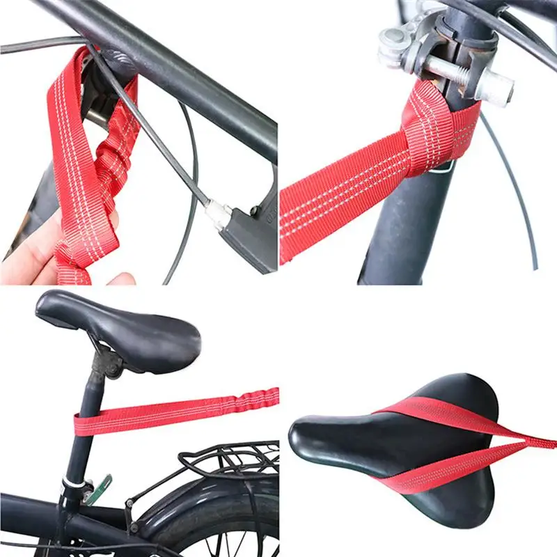 

Bicycle Tow Rope 4000lbs Elastic Outdoor Bike Towing Strap Stretchable Portable Pull Strap