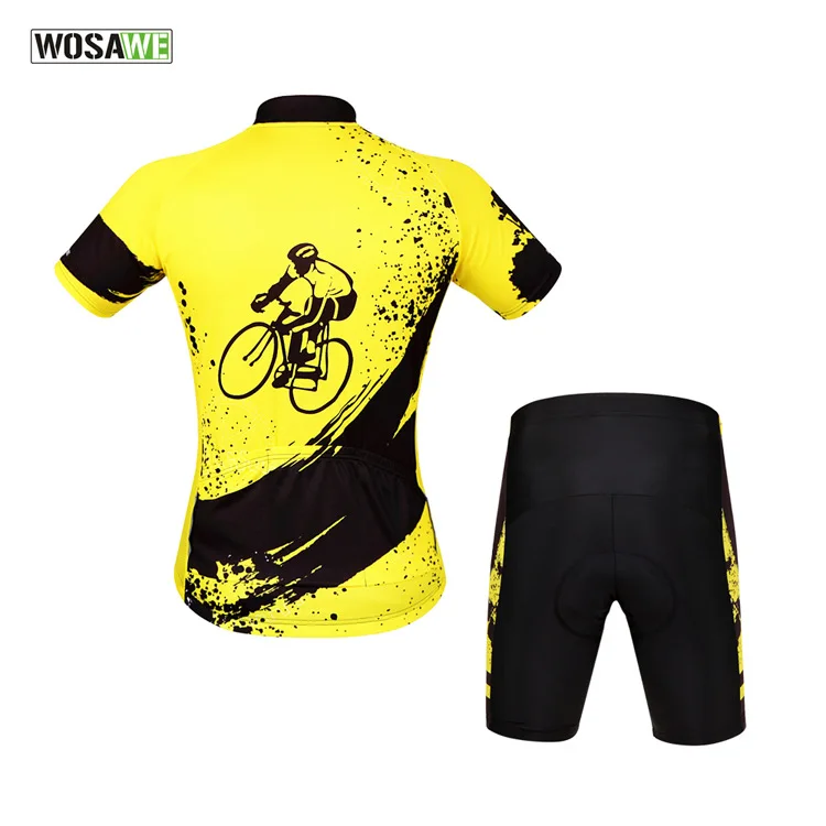 WOSAWE Мужские мотоциклетные наборы Топы с коротким рукавом Велоспорт Джерси
