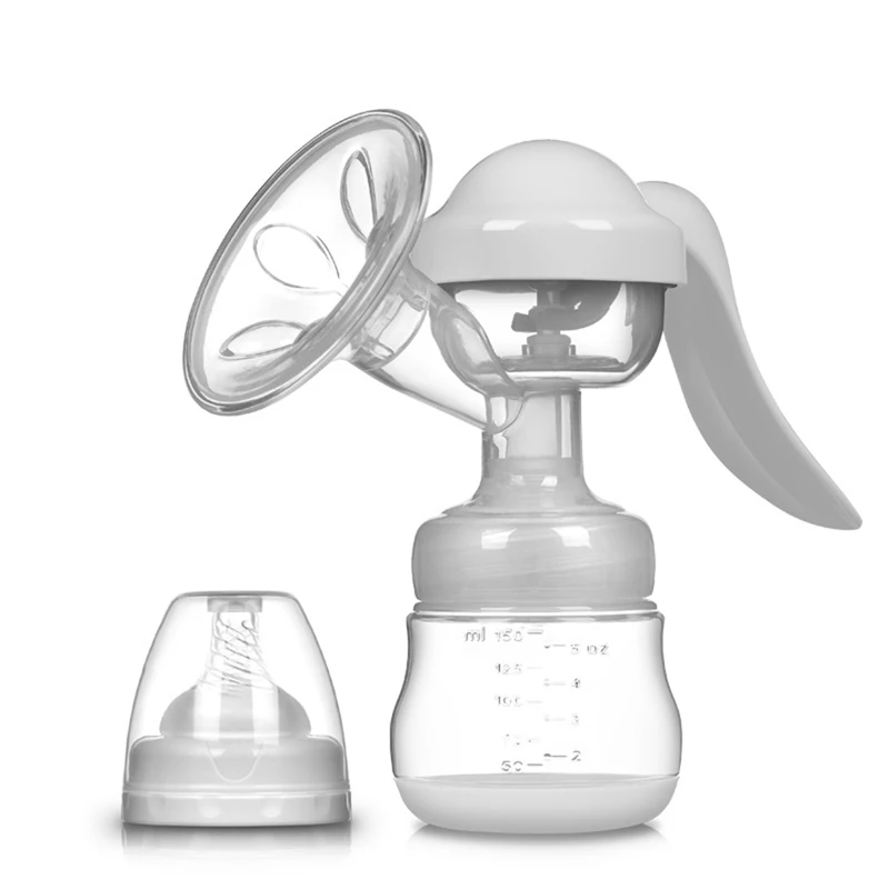 

Manual Breast Feeding Pump Original Manual Breast Milk Silicon PP BPA Free With Milk Bottle Nipple Function Breast Pumps