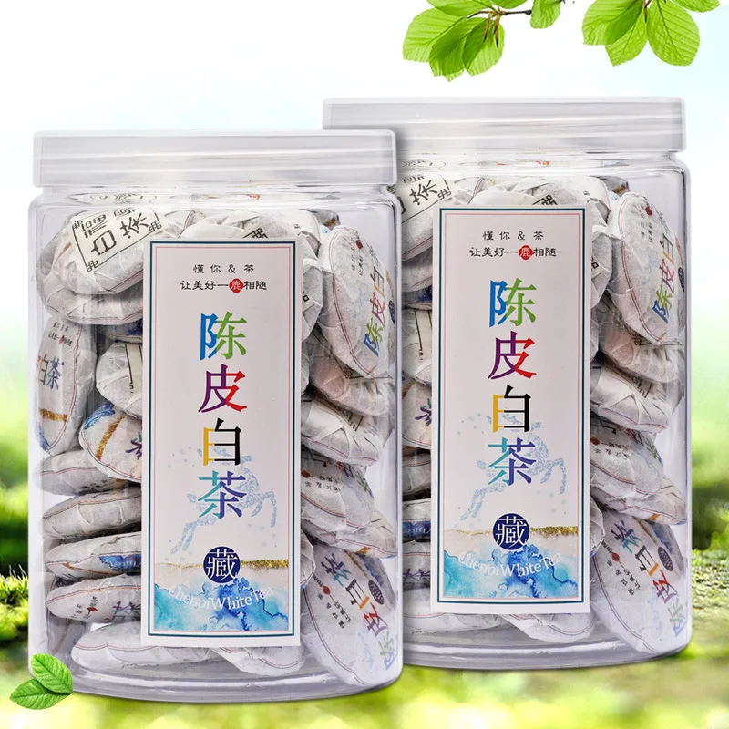 Китайский Чай кожуры мандарина Белый чай белый пион сжатого чая ПУ эр Фудин
