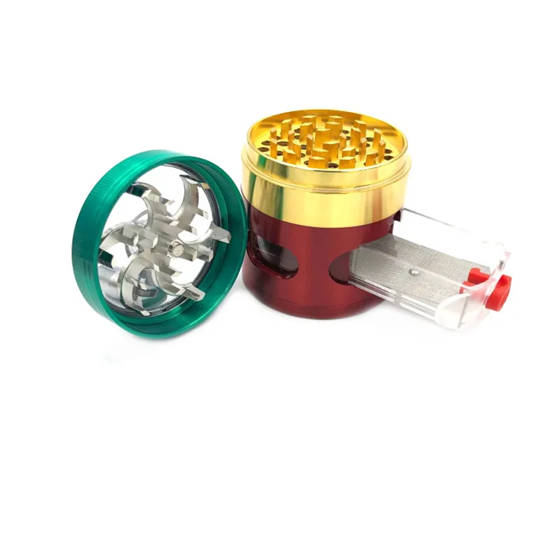 Измельчитель трав и табака 63 мм из сплава для специй курительная трубка