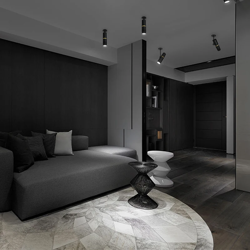 Светодиодный лампа для открытого монтажа светильники сов 7 Вт/9 Вт/12 Вт вращение 360