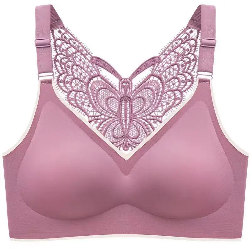 

Plus Size Bras Beauty Back Butterfly Push Up Bra For Women Seamless Sports Bra Large Size Bralette Wireless Underwear Yoga Bra