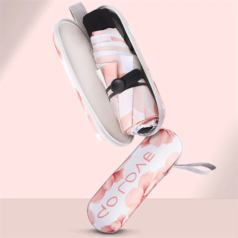 Мини зонт женский складной с защитой от ветра и УФ лучей|Зонтики| |