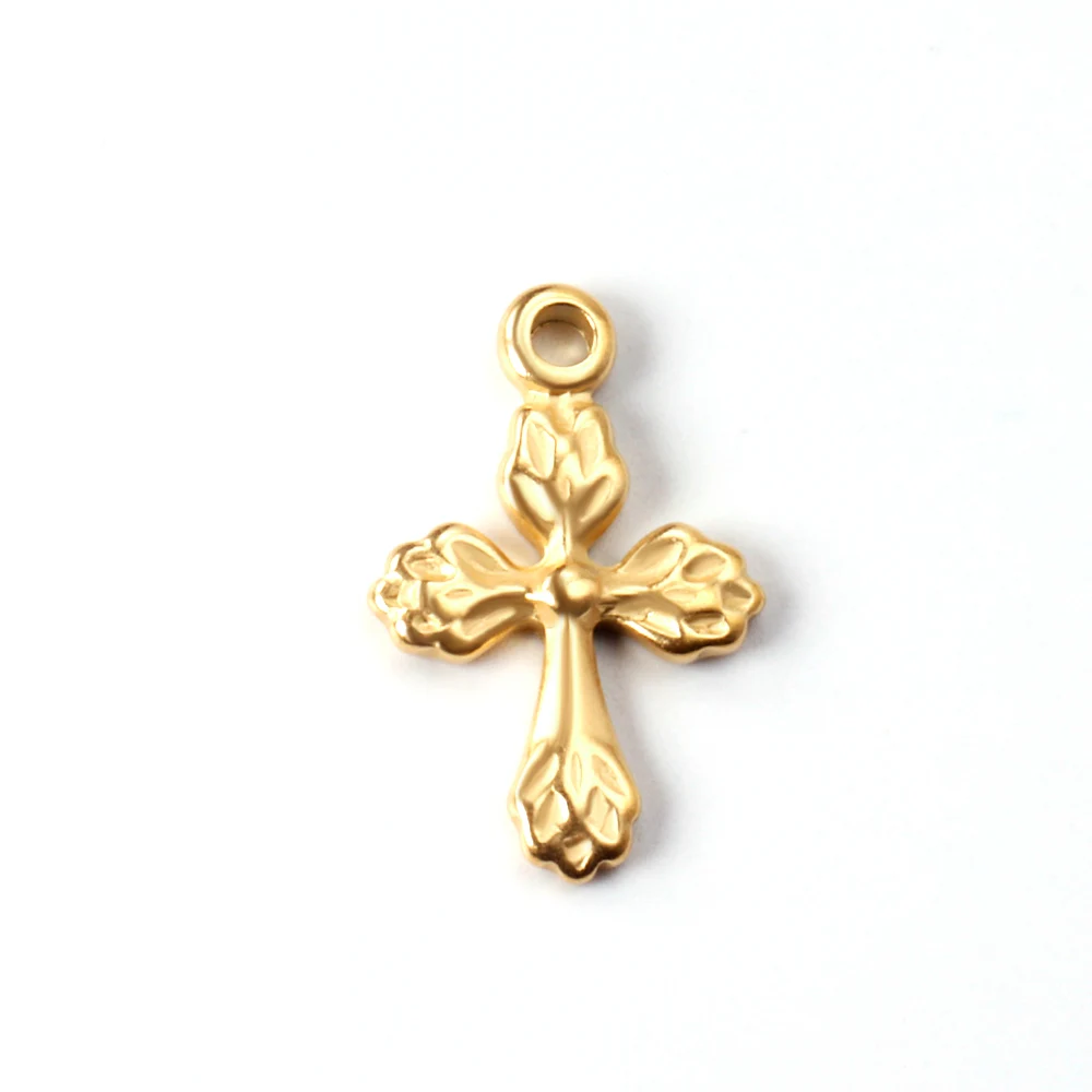 

10pcs/lot Ladies Necklaces Cross Pendants Stainless Steel Charms Wholesale For Necklaces Bracelets DIY Handmade Jewelry Making