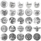 6 шт.лот, новинка, ювелирное изделие с металлической защелкой, дерево жизни, Happy Love Believe, 18 мм, защелкивающаяся кнопка, сделай сам, браслет для женщин и девочек, подарочные аксессуары